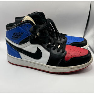 Jordan 1 Retro High OG Top 3 2016 Black White Red Blue size 9.5